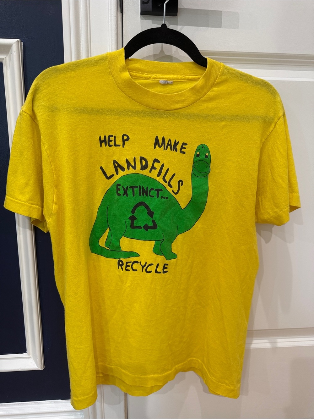 Vintage 'Help Make Landfills Extinct' Recycle Tee - Brand Unspecified